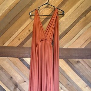 Convertible Infinity Orange Maxi Dress